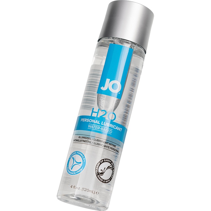 Нейтральный лубрикант на водной основе JO Personal Lubricant H2O - 120 мл - JO H2O Classic. Фотография 4.