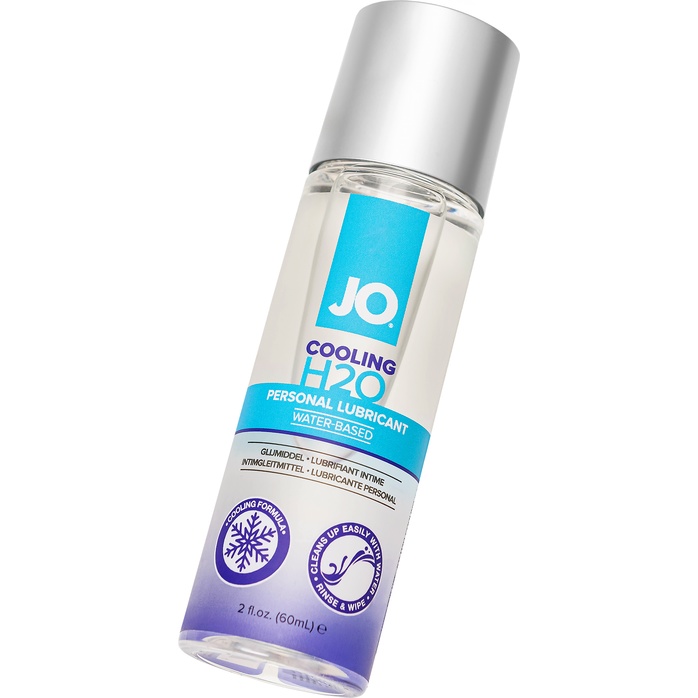 Охлаждающий лубрикант на водной основе JO Personal Lubricant H2O COOLING - 60 мл - JO H2O Classic. Фотография 4.