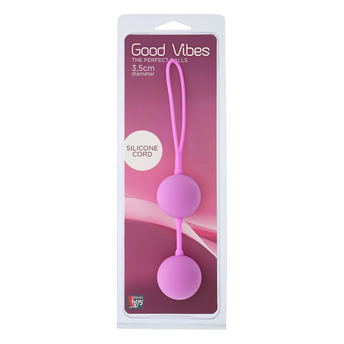 Розовые вагинальные шарики на силиконовой связке GOOD VIBES THE PERFECT BALLS PINK - Good Vibes. Фотография 2.