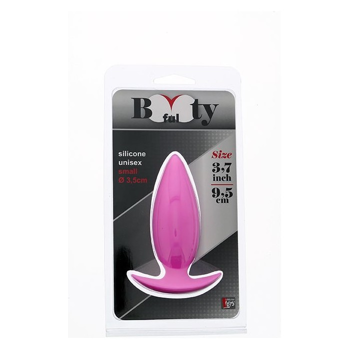 Розовая анальная пробка BOOTYFUL ANAL PLUG SMALL PINK - 9,5 см - Bootyful. Фотография 2.