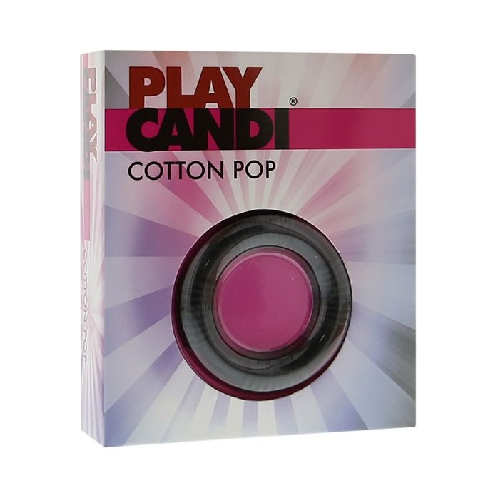 Чёрное эрекционное кольцо PLAY CANDI COTTON POP BLACK - Play Candi. Фотография 2.