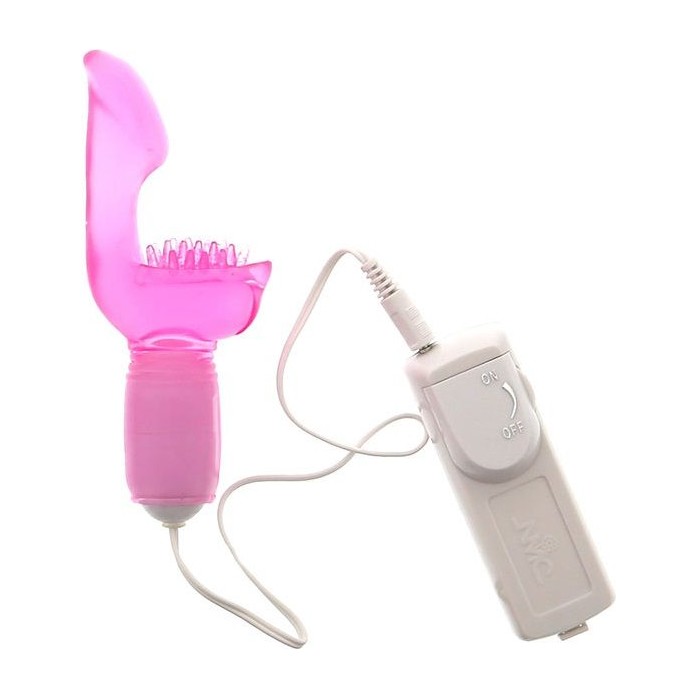 Розовый вибростимулятор-пальчик E-SENSUAL