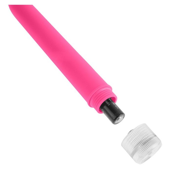 Неоново-розовый вибратор Neon Luv Touch Vibe - 17 см - Neon Luv Touch. Фотография 2.