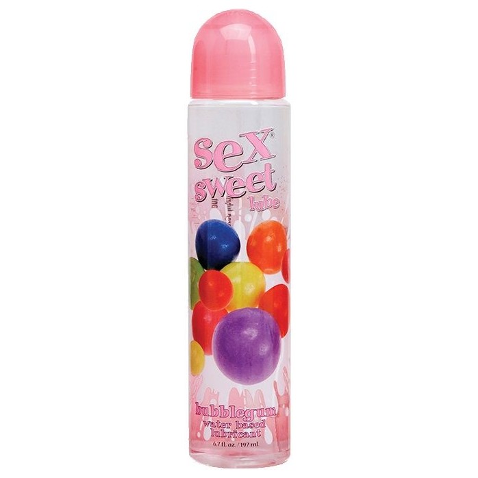 Вкусовой лубрикант Sex Sweet Lube Bubble Gum с ароматом жевачки - 197 мл - Sex Sweet Lube