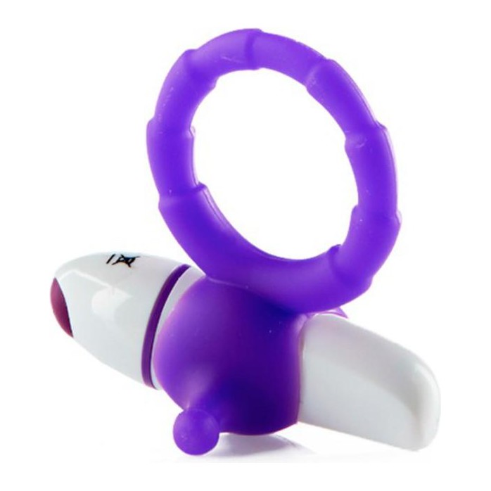 Стильное фиолетовое кольцо с вибрацией