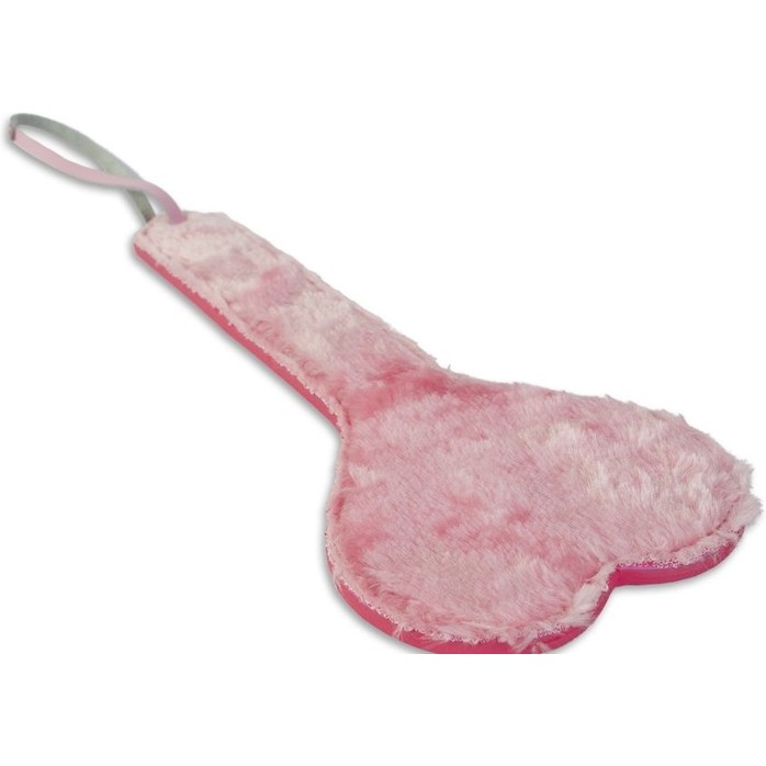Розовая шлёпалка в форме сердечка - 29 см. Фотография 2.