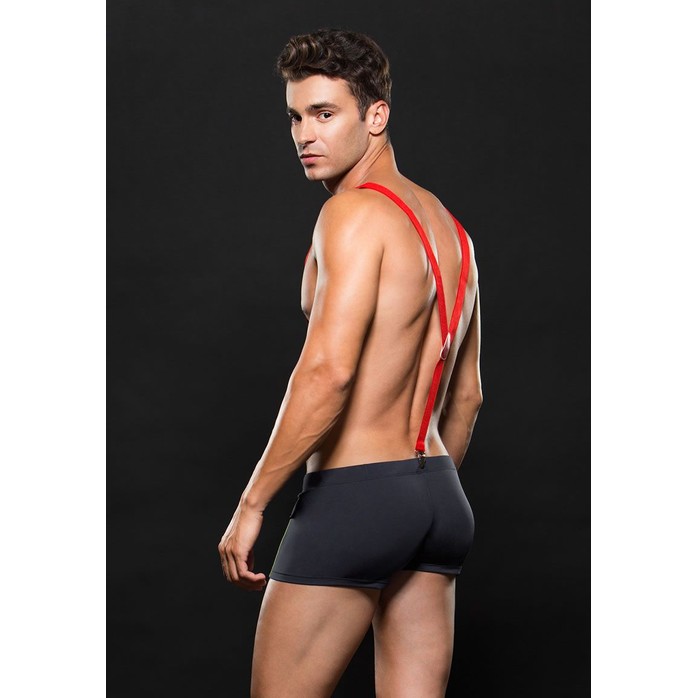 Мужские хипсы пожарника с низкой посадкой. Фотография 4.