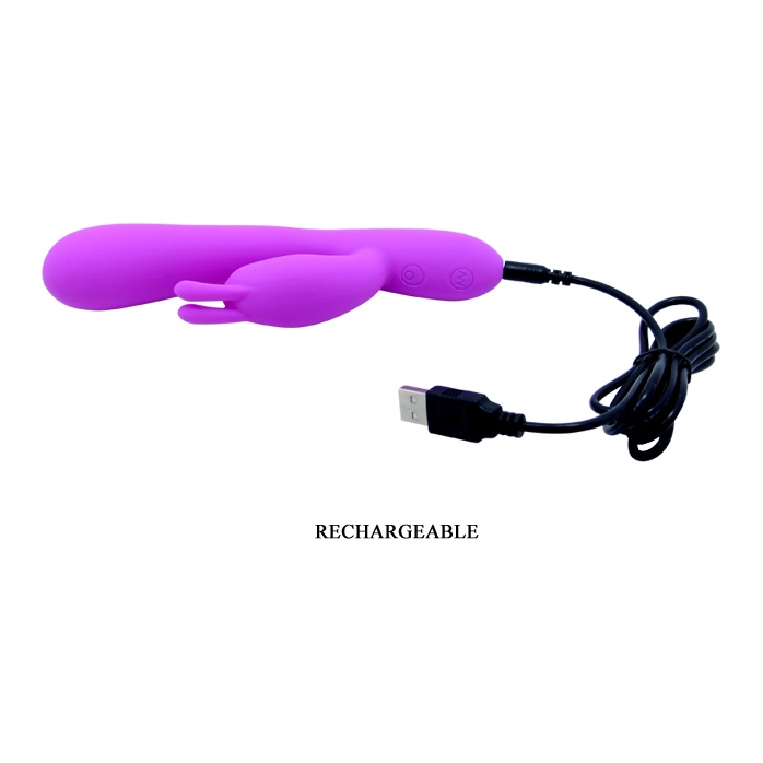 Вибромассажер Hobart с функцией поглаживания для стимуляции G-spot - 19,5 см - Pretty Love. Фотография 7.
