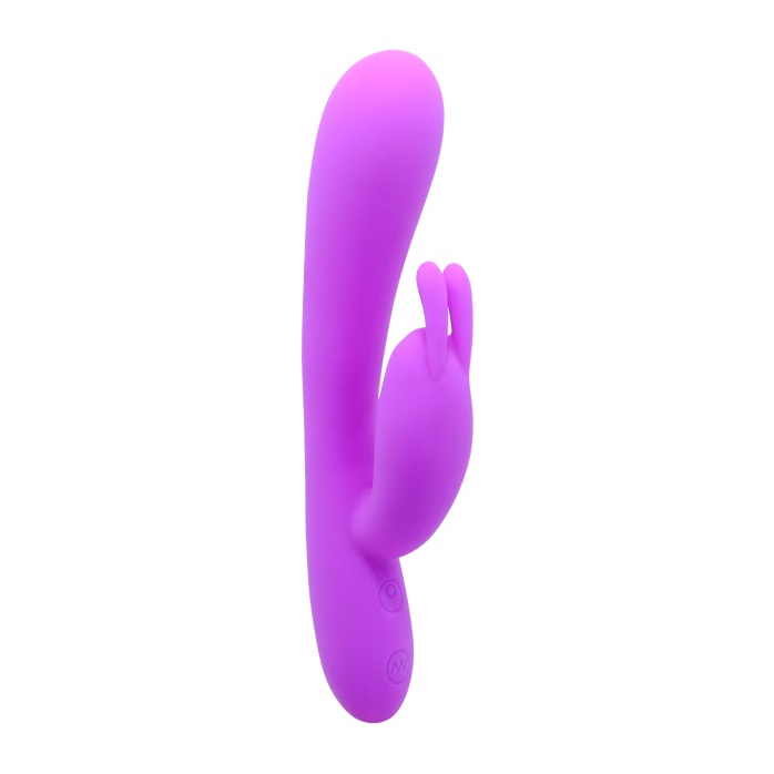 Вибромассажер Hobart с функцией поглаживания для стимуляции G-spot - 19,5 см - Pretty Love