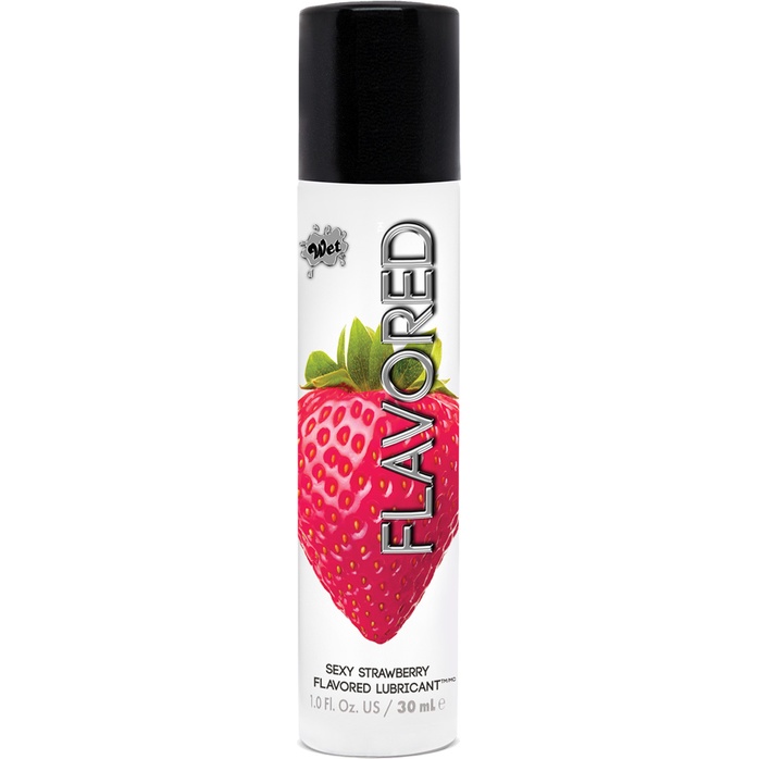 Лубрикант Wet Flavored Sexy Strawberry с ароматом клубники - 30 мл - Wet Flavored