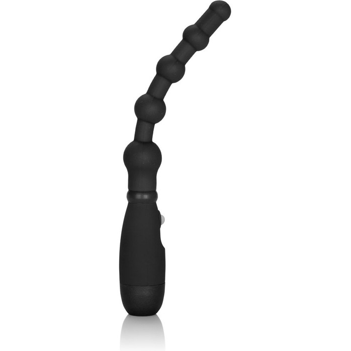 Черная анальная цепочка с вибрацией Booty Call Booty Flexer - 14,5 см - Booty Call. Фотография 2.
