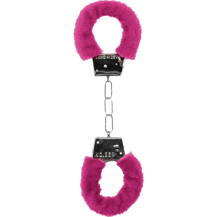 Пушистые розовые наручники OUCH! Pink - Ouch!. Фотография 2.