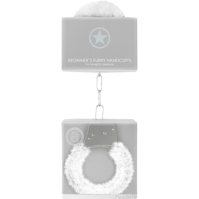 Пушистые белые наручники OUCH! White - Ouch!. Фотография 5.