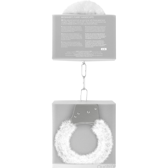Пушистые белые наручники OUCH! White - Ouch!. Фотография 6.