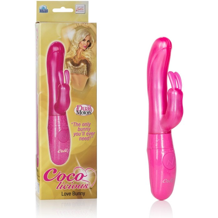 Розовый вибромассажер Love Bunny Vibes - 22 см - Coco Licious. Фотография 6.