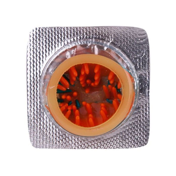 Стимулирующая насадка Sitabella Extender Красный молодец - Sitabella condoms. Фотография 4.