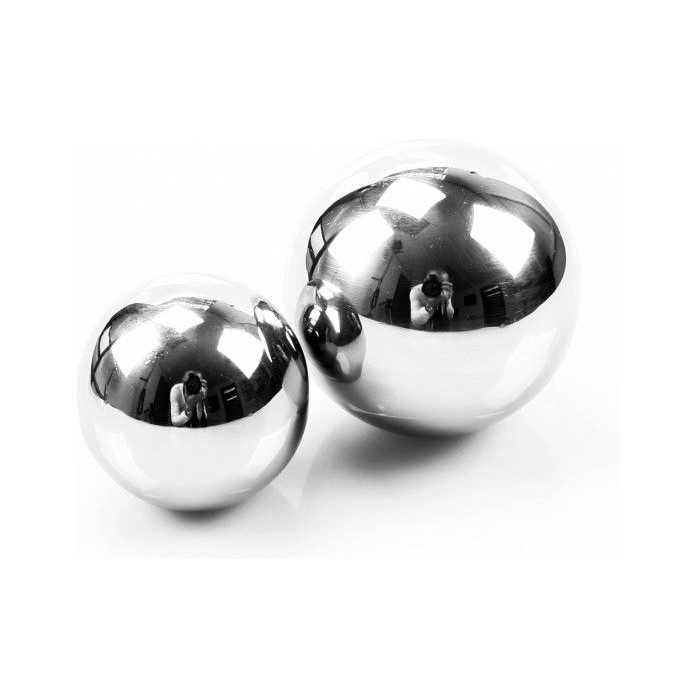 Тяжелый вагинальный шарик из металла без сцепки диаметром 3 см - Kiotos Triune Steel