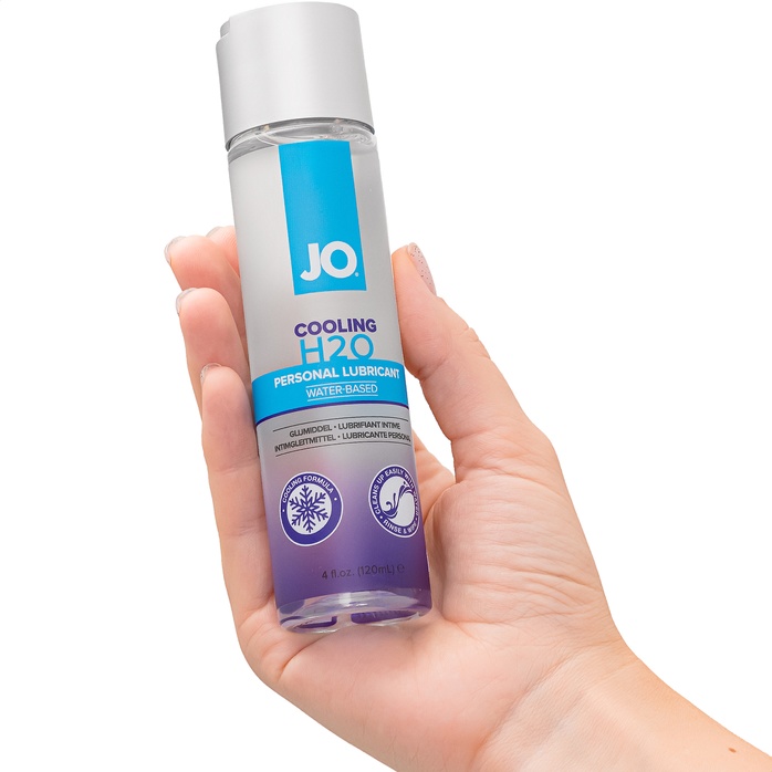 Охлаждающий лубрикант на водной основе JO Personal Lubricant H2O COOLING - 120 мл - JO H2O Classic. Фотография 3.