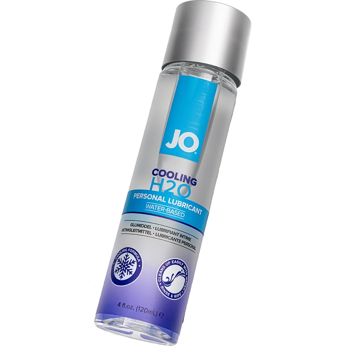 Охлаждающий лубрикант на водной основе JO Personal Lubricant H2O COOLING - 120 мл - JO H2O Classic. Фотография 4.