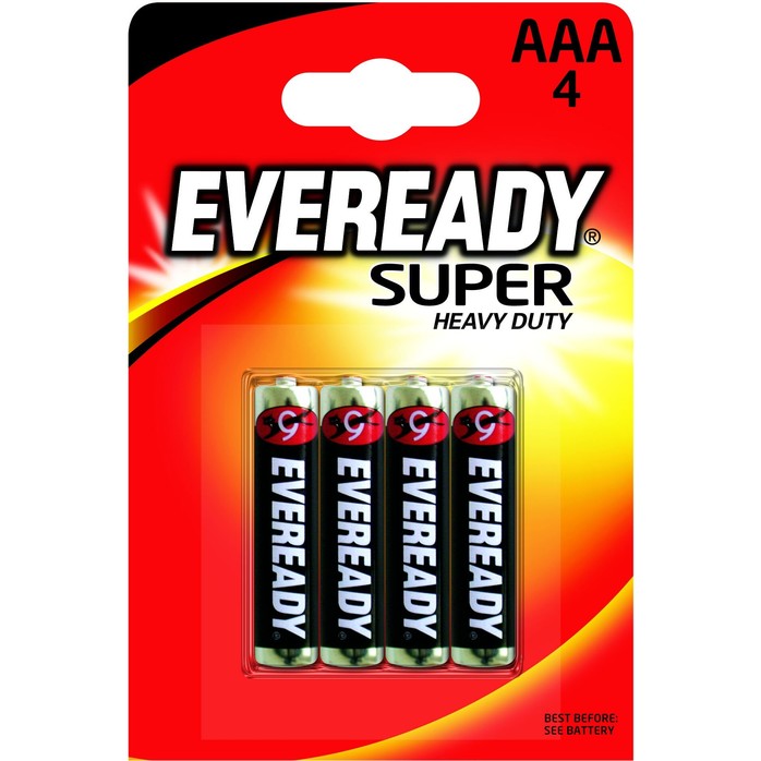 Батарейки EVEREADY SUPER R03 типа AAA - 4 шт