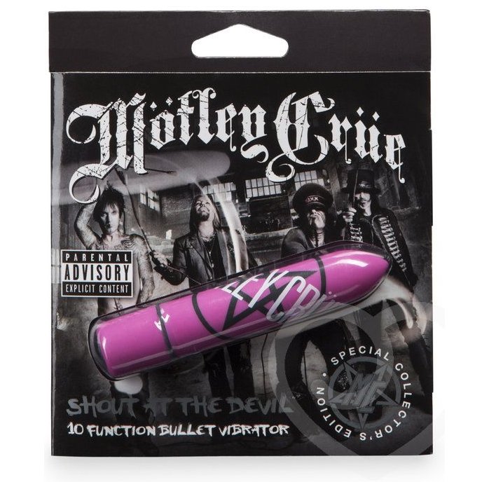 Розовая вибропуля Motley Crue Shout at the Devil