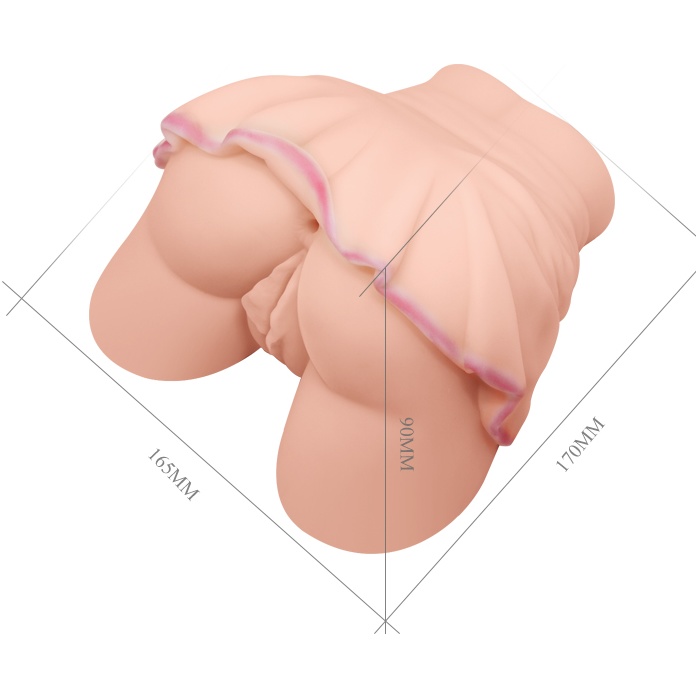 Вагина с анусом под приподнятой юбочкой. Фотография 5.