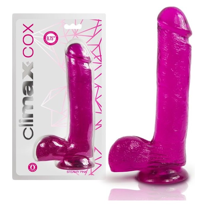 Розовый фаллоимитатор Climax Cox 9.5 Colossal Cock Steamy Pink - 24,75 см - Climax. Фотография 4.