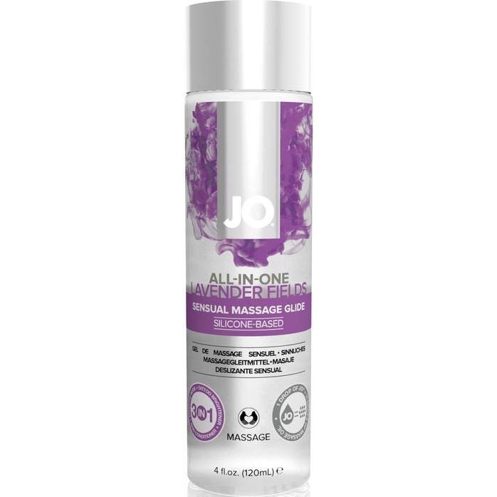 Массажный гель ALL-IN-ONE Massage Oil Lavender с ароматом лаванды - 120 мл - JO ALL-IN-ONE Massage Glide