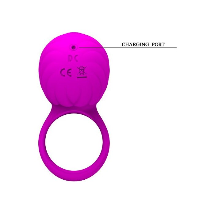 Эрекционное кольцо с ротационным стимулятором клитора Frances - Pretty Love. Фотография 6.