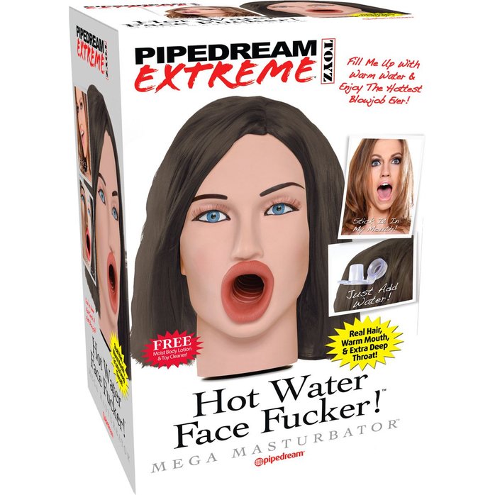 Мастурбатор-голова Hot Water Face Fucker! Brunette - Pipedream Extreme Toyz. Фотография 6.