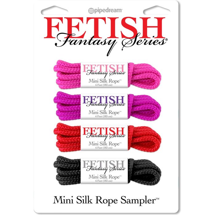 Набор веревок для фиксации Mini Silk Rope Sampler - Fetish Fantasy Series