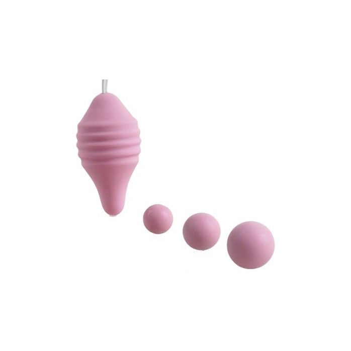 Набор для интимных тренировок Pelvix Concept: контейнер и 3 шарика. Фотография 2.