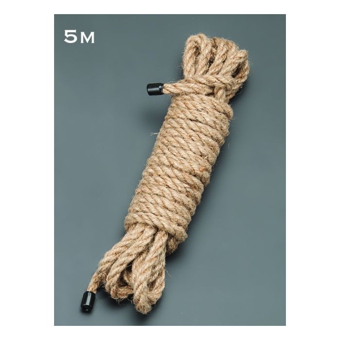 Пеньковая верёвка для бондажа - 5 м - BDSM accessories