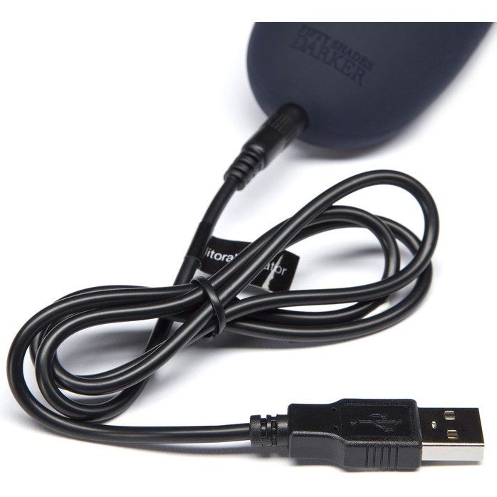 Клиторальный стимулятор Delicious Tingles USB Rechargeable Clitoral Vibrator - Fifty Shades Darker. Фотография 4.