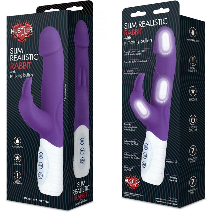 Фиолетовый миниатюрный вибратор hi-tech с реалистичной головкой. Фотография 3.