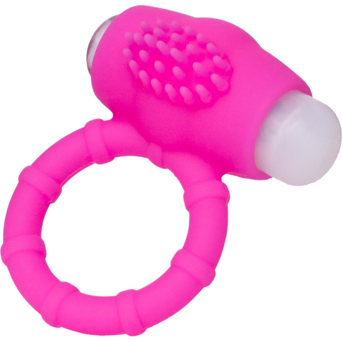 Розовое эрекционное виброкольцо A-toys. Фотография 2.