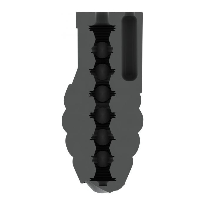 Серый мастурбатор-граната с вибрацией Stroker No.22 - Sono. Фотография 3.