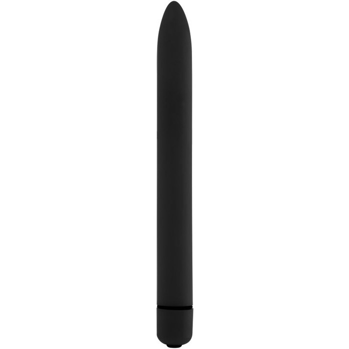 Чёрный тонкий вибратор GC Slim Vibe - 16,5 см - GC   