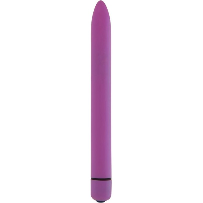 Фиолетовый тонкий вибратор GC Slim Vibe - 16,5 см - GC   
