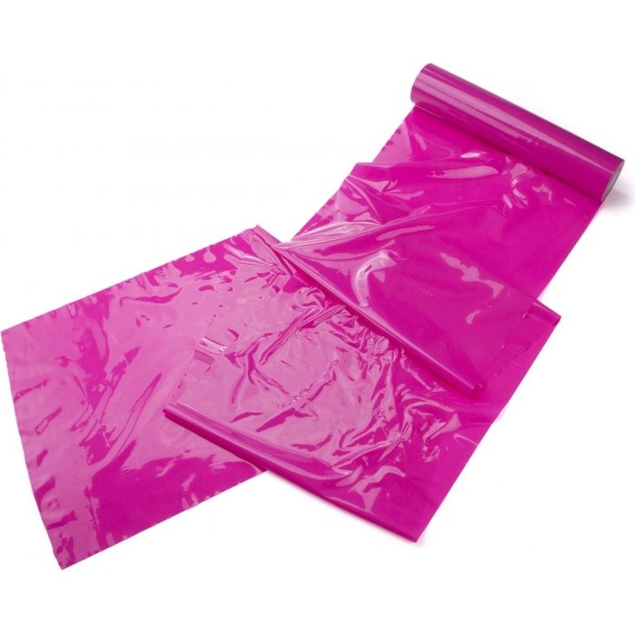 Розовая широкая лента для тела Body Bondage Tape - 20 м - Ouch!