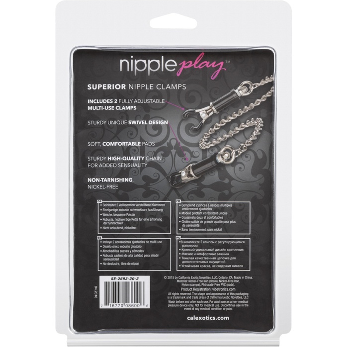 Зажимы на соски Nipple Play Superior Nipple Clamps - Nipple Play. Фотография 4.