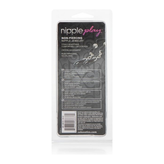 Зажимы на соски Nipple Play Non-Piercing Nipple Jewelry Onyx - Nipple Play. Фотография 3.
