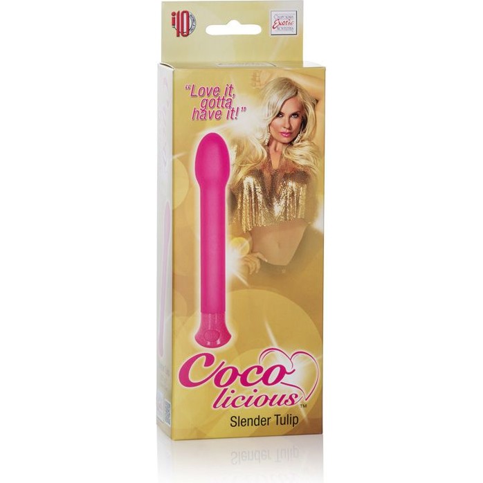 Розовый вибромассажер Coco Licious Slender Tulip Vibes - 17 см - Coco Licious. Фотография 3.