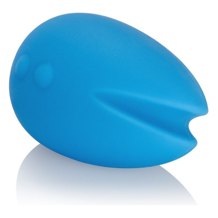 Голубой вибромассажер Mini Marvels Silicone Marvelous Eggciter - Mini Marvels. Фотография 2.