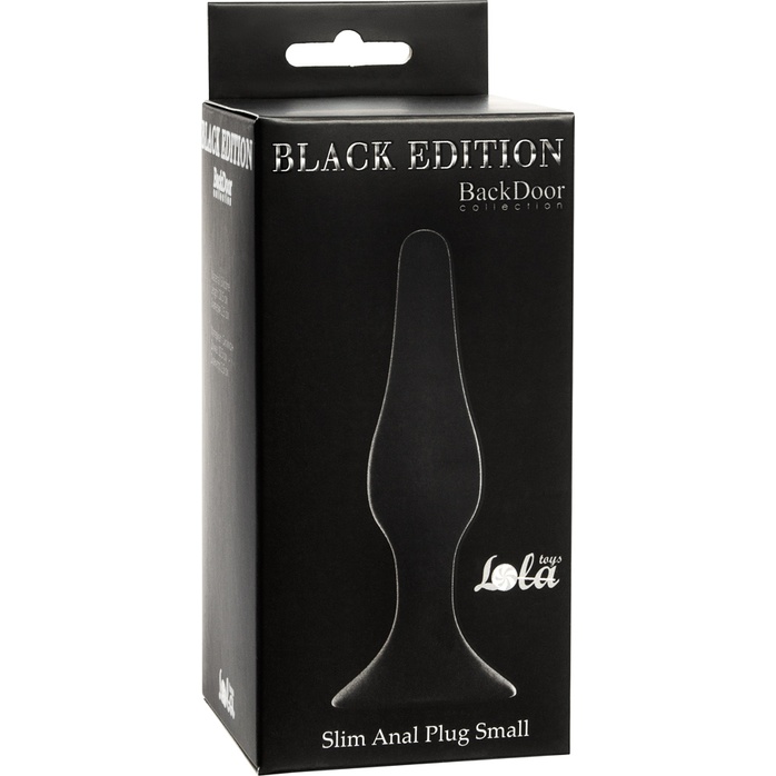 Чёрная малая анальная пробка Slim Anal Plug Small - 10,5 см - Back Door Collection Black Edition. Фотография 3.