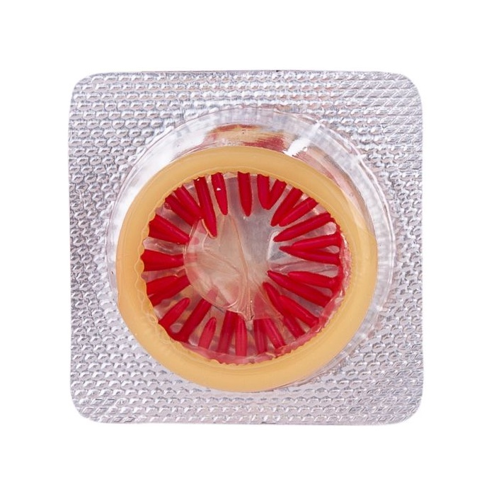 Стимулирующая насадка с усиками Platino Вулкан - Sitabella condoms. Фотография 4.