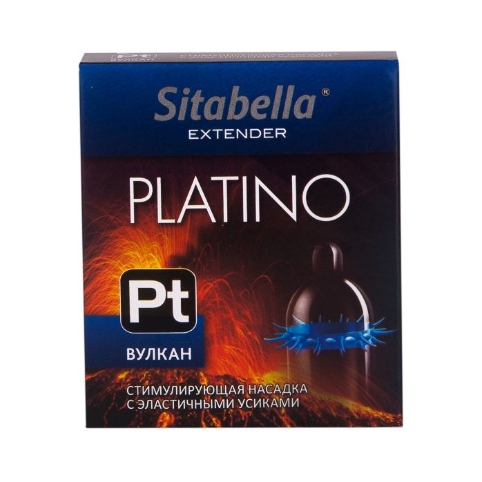 Стимулирующая насадка с усиками Platino Вулкан - Sitabella condoms
