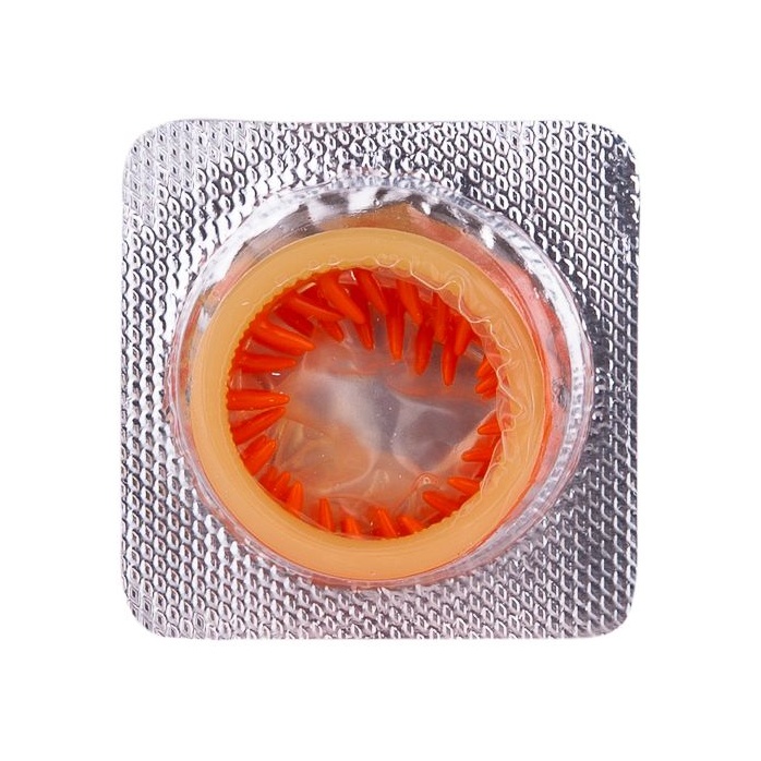 Стимулирующая насадка со спиралью из усиков Platino Шторм - Sitabella condoms. Фотография 4.
