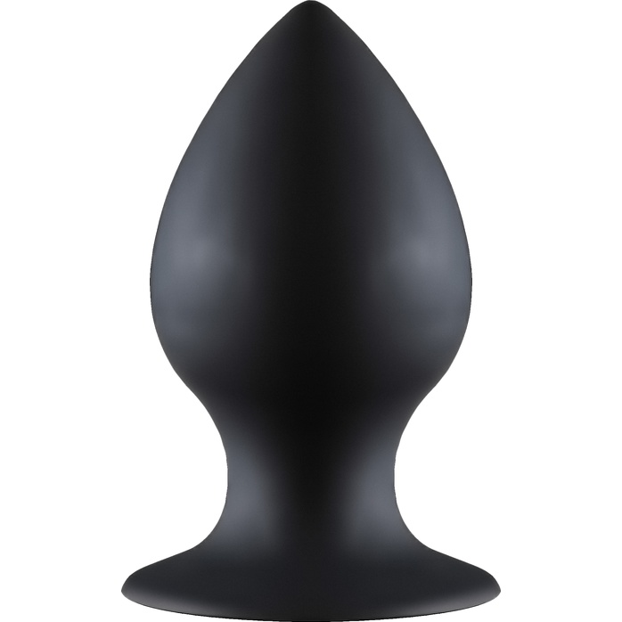 Чёрная анальная пробка Thick Anal Plug Medium - 9,5 см - Back Door Collection Black Edition