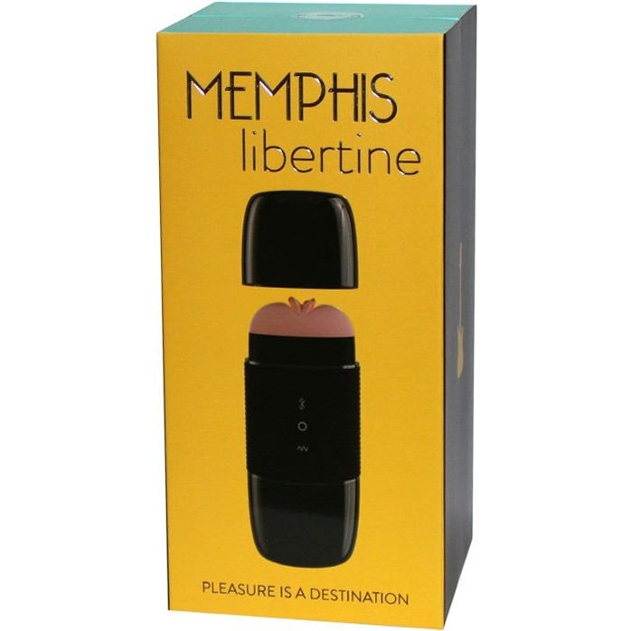 Чёрный мастурбатор-вагина Memphis с блютус-колонкой. Фотография 8.